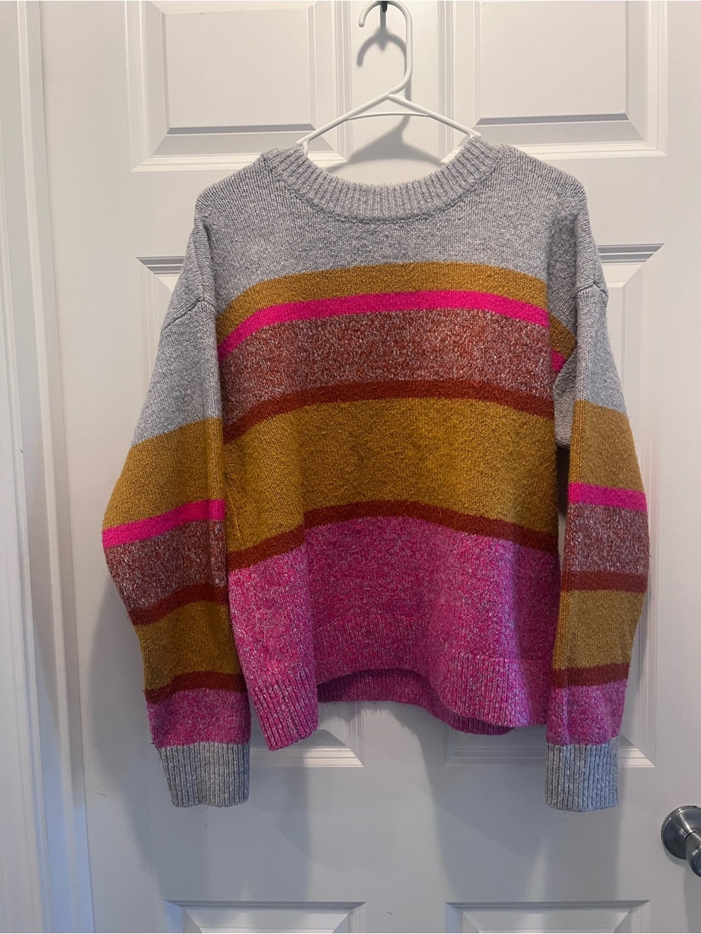 Lou & Gray for the Loft. Striped Cozy Crewneck Sweater
